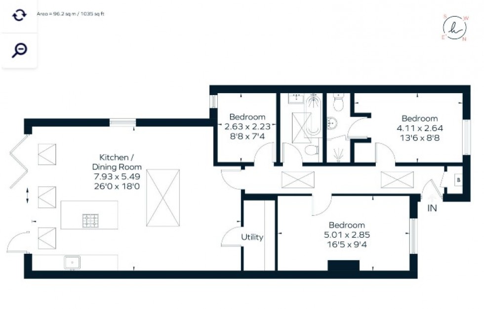 Floorplan for Seer Green, Beaconsfield, HP9