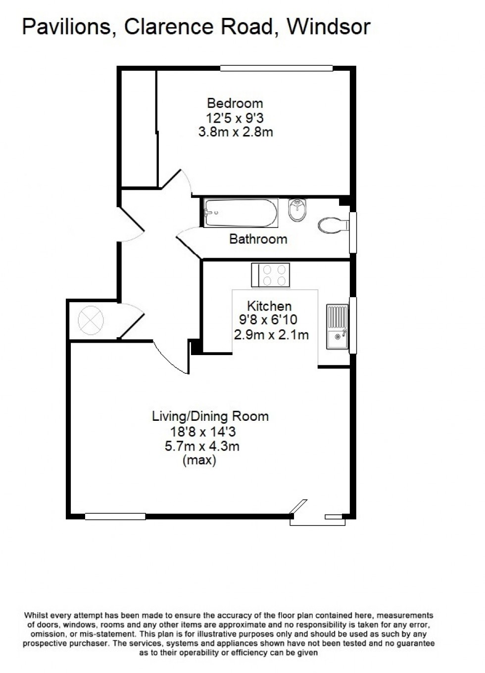 Floorplan for Clarence Road, Windsor, SL4