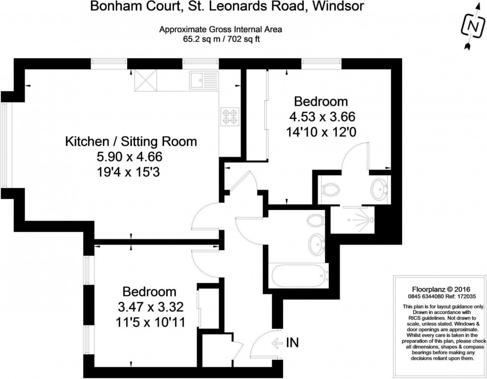 Floorplan for St Leonards Road, Windsor, SL4